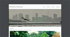 Desktop Screenshot of matthewgallaway.com