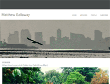 Tablet Screenshot of matthewgallaway.com